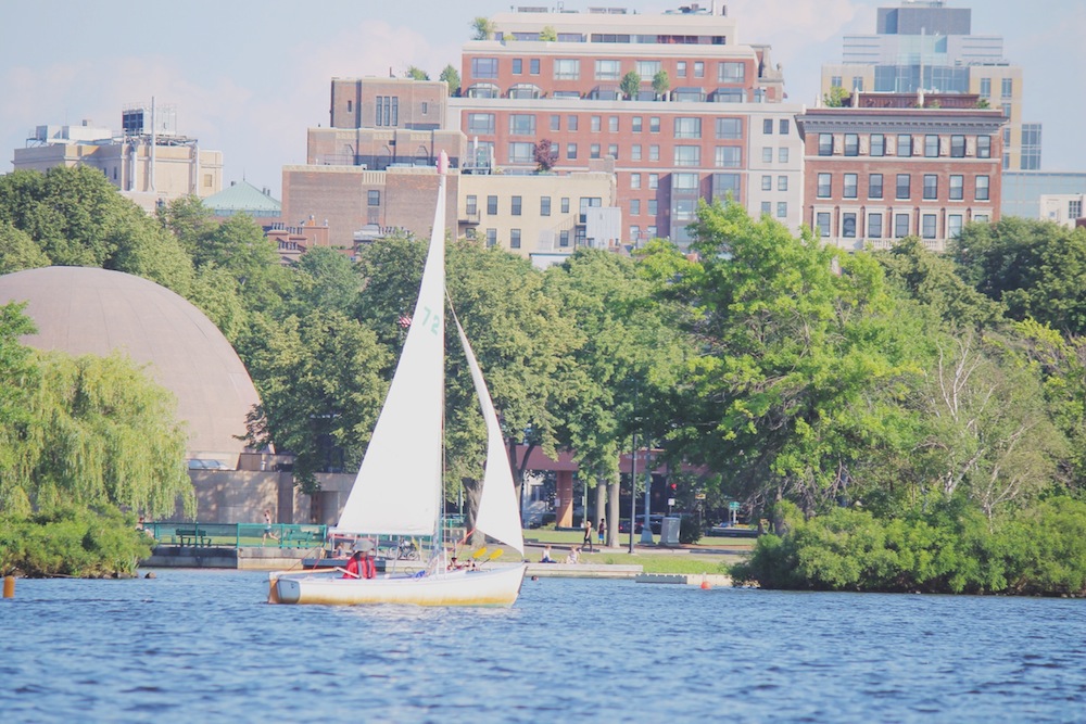 Charles river Boston ducks tour 