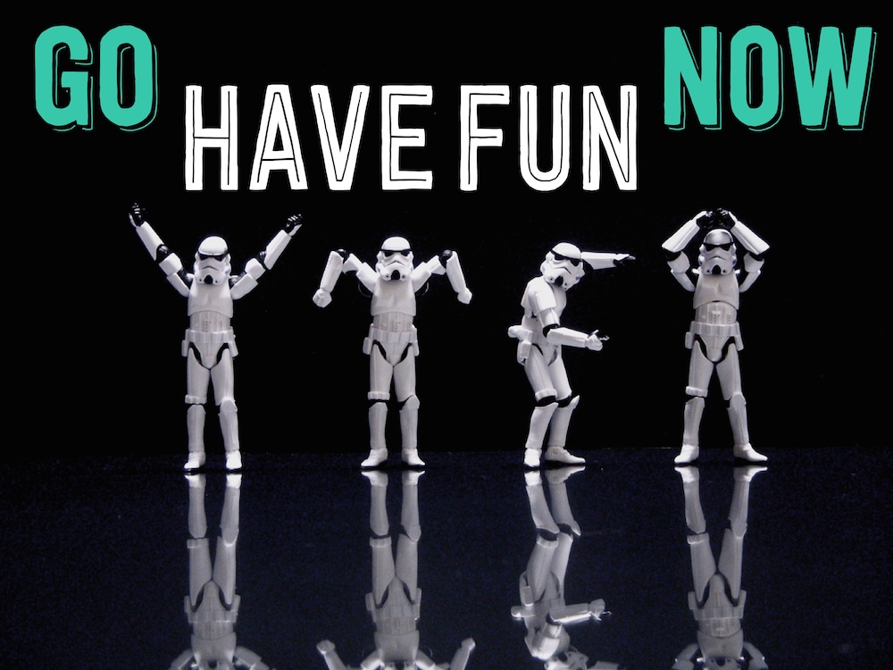 go have fun now stormtrooper (c) JD Hancock + CG www.hejyou.be